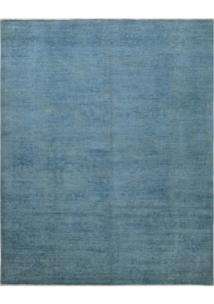Overdye Exclusive Mavi El Dokuma Halı 237X294 ~ 6.97 M2
