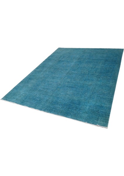 Overdye Exclusive Mavi El Dokuma Halı 237X294 ~ 6.97 M2