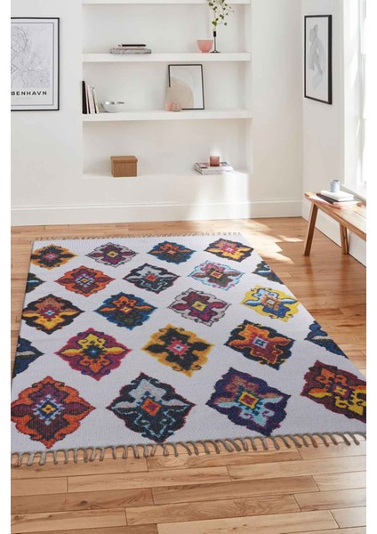 Soho Kilim 01 Krem / Renkli 120X180 ~ 2.16 M2