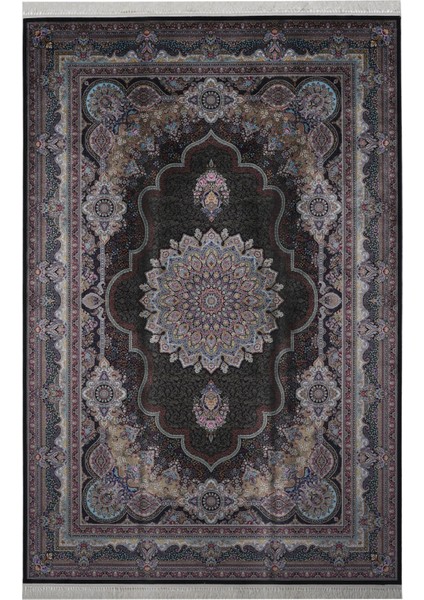 Kumkapı Lux 8051B Siyah / Siyah 200X300 Halı ~ 6 M2