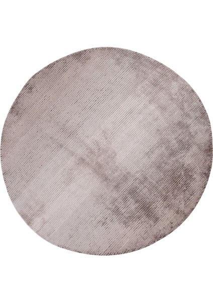 Nepal 3513 Bej Daire El Dokuma Halı 154X154 ~ 2.37 M2