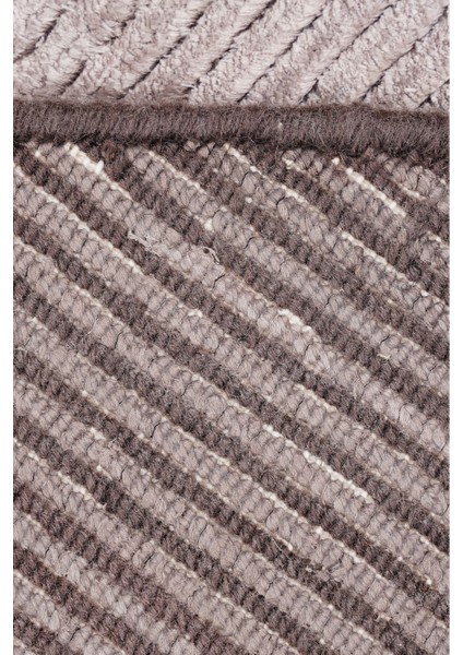 Nepal 3513 Bej Daire El Dokuma Halı 154X154 ~ 2.37 M2