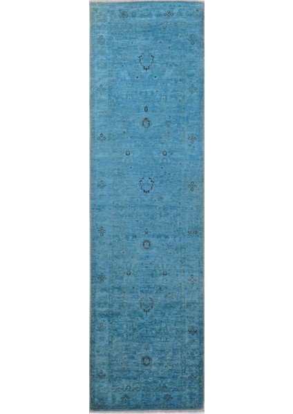 Overdye Exclusive El Dokuma Halı Mavi 75X277 ~ 2.08 M2 fiyatları