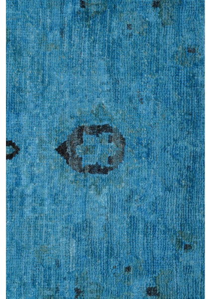Overdye Exclusive El Dokuma Halı Mavi 75X277 ~ 2.08 M2 indirimleri