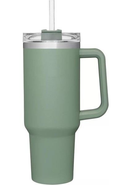 40OZ Paslanmaz Çelik Kulplu Araba Yalıtım Bardağı (Yurt Dışından)