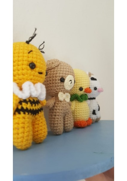 designbyoykum 4'lü Minik Amigurumi Oyuncak Seti