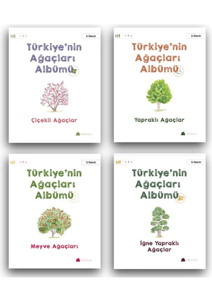 Türkiye'nin Ağaçları Albümü Seti 4 Kitap