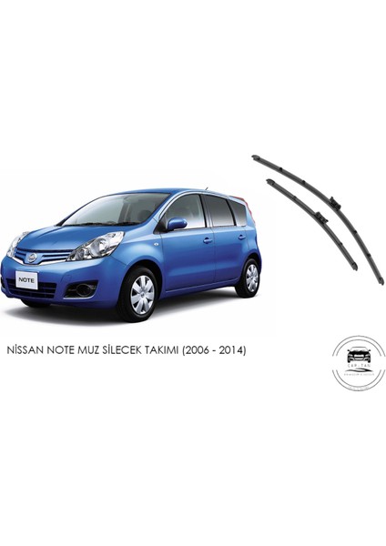 Nissan Note Ön Cam  Silecek Seti (2006 - 2014)