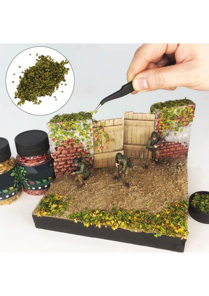 Gerçekçi Mikro Peyzaj Yaprakları Model Demiryolu Dekoru Için Mini Statik Dekor 33ML Yeşil Torbalı (Yurt Dışından) modelleri