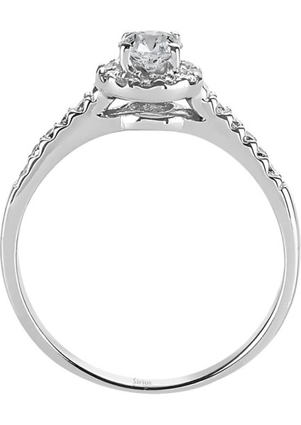 G Renk Toplam 0,51 Karat Pırlanta Tektaş Yüzük 0404R0038