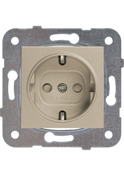 Novella Çocuk Korumalı Çerçevesiz Topraklı Priz