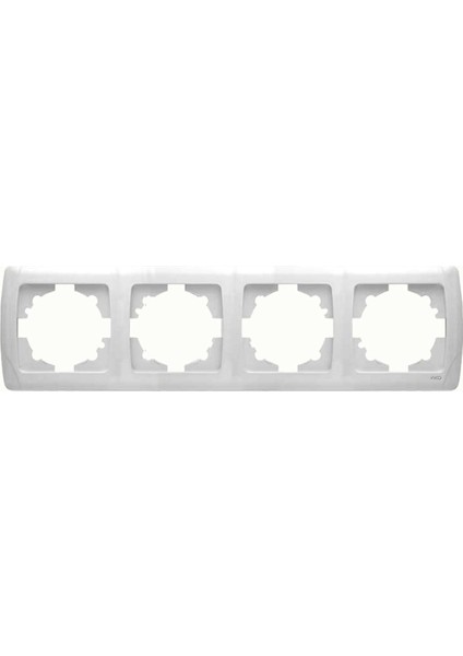 Dörtlü Çerçeve Yatay Beyaz Carmen
