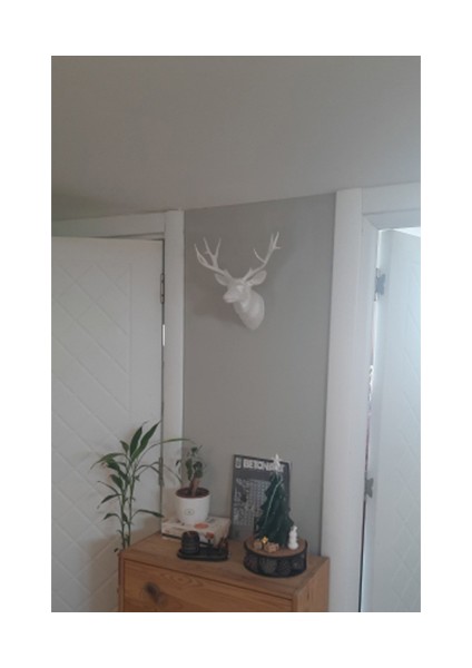 Geyik Kafası Duvara Asmalık -Yılbaşı Kış Dekorasyonu