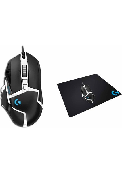 G502 Hero Se Wired Rgb-Black Optical Gaming Oyuncu Mouse + Logitech Gaming Mouse Pad