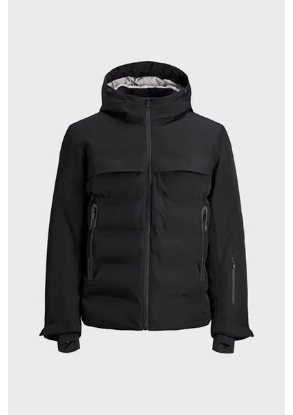 Jack & Jones Jcotarwın Puffer Siyah Erkek Mont 12225287-Black