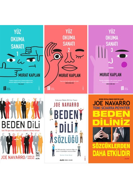 Yüz Okuma Sanatı 1 - Yüz Okuma Sanatı 2 - Yüz Okuma Sanatı 3 - Beden Dili - 6 Kitap