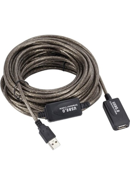 USB Uzatma Kablosu 10M Hi-Speed Chipli Güçlendiririlmiş Dişi Erkek Kablo