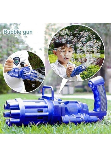 Pilli Köpüklü Oyuncak Köpük Makinesi Tabancası Bubble Machine +Baloncuk Likitli