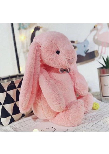 Uyku Arkadaşım Papyonlu Uzun Kulak Bunny Peluş Tavşan 65 cm