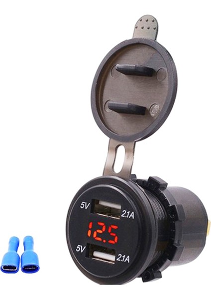 Tekne USB Soketi Voltmetreli 12-24V