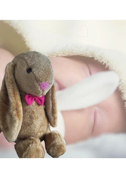 Uyku Arkadaşım Papyonlu Uzun Kulak Bunny Peluş Tavşan 65 cm