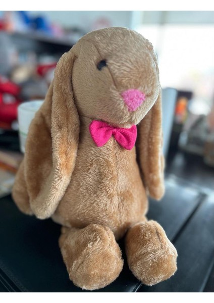 Uyku Arkadaşım Papyonlu Uzun Kulak Bunny Peluş Tavşan 65 cm