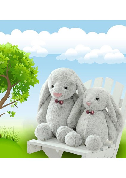 Uyku Arkadaşım Papyonlu Uzun Kulak Bunny Peluş Tavşan 65 cm modelleri