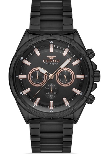 FM31291A-G 46 mm Siyah Erkek Kol Saati fırsatları