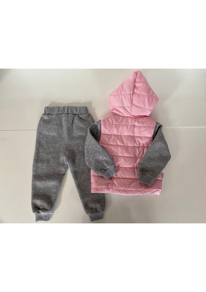 Kız Çocuk Şişme Ceket Eşofman Altı Takım indirimleri