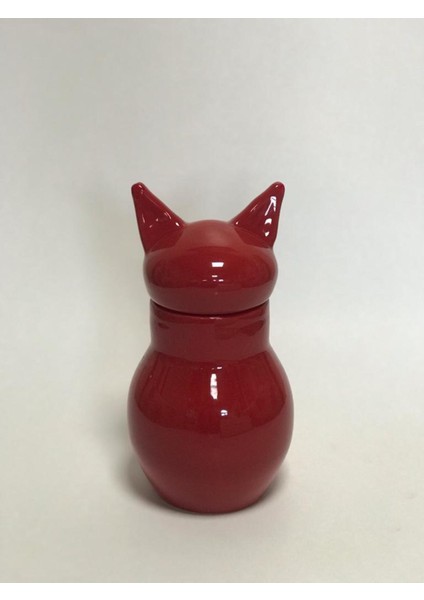Kedi Temalı Vazo Kırmızı fiyatları