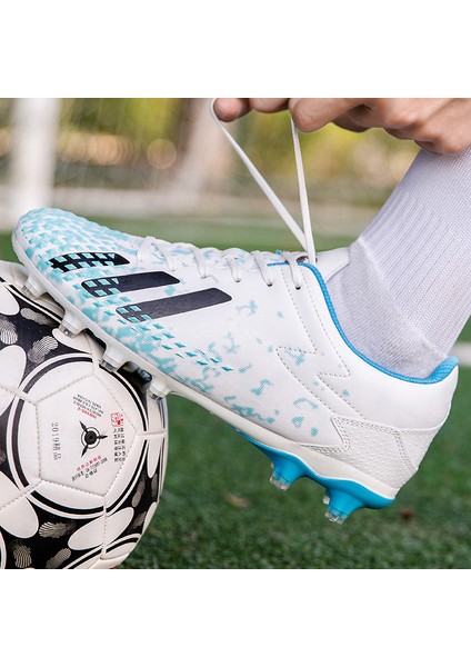 Erkek Futbol Ayakkabısı Futbol Ayakkabısı Futsal Kramponlu Çocuklar Için Antrenman Spor Ayakkabısı (Yurt Dışından)
