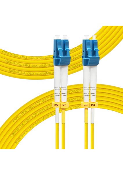 Fiber Optik Patch Kablo Lc-Lc Patchcord Duplex 2.0mm 9/125(OS2) Single MODE10 Metre