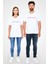 Embriyolog Baskılı Unisex Beyaz V Yaka Tshirt 4