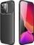 Apple iPhone 13 Pro Max Kılıf Karbon Dokulu Sert Silikon Arka Kapak Negro Siyah 1