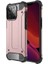 Apple iPhone 13 Pro Max Darbe Emici Kılıf Military Armor Çift Katman Köşe Korumalı Crash Silikon Tank Kapak Rose Gold 1