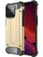 Apple iPhone 13 Pro Darbe Emici Kılıf Military Armor Çift Katman Köşe Korumalı Crash Silikon Tank Kapak Gold 1