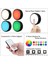 4 lü Set LED Aydınlatma Dekoratif RGB Gece Lambası 12 Renk Kumandalı 2