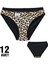 0740 Leopar Kadın Bikini 12'li 2