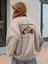 Kadın Arid Mountain Baskılı Oversize Sweatshirt 1