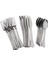 6X18/SET Sofra Takımı Tek Kullanımlık Plastik Çatal Bıçak Takımı Çatalları Bıçak Kaşıkları Gümüş 6 Adet (Yurt Dışından) 4