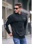 Siyah Kapüşonlu Erkek Sweatshirt 6038 1