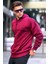 Bordo Kapüşonlu Sweatshirt 4721 1