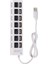 USB Usb2.0 Multi Hub Splitter Adaptör LED Pc Dizüstü Bilgisayar Beyaz Için Yüksek Hız (Yurt Dışından) 1