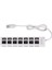 USB Usb2.0 Multi Hub Splitter Adaptör LED Pc Dizüstü Bilgisayar Beyaz Için Yüksek Hız (Yurt Dışından) 3