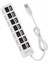 USB Usb2.0 Multi Hub Splitter Adaptör LED Pc Dizüstü Bilgisayar Beyaz Için Yüksek Hız (Yurt Dışından) 4