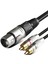 Rca Erkek Fişine Xlr 3 Pin Dişi Ses Kablosu Konektör Adaptör Kablosu 1m (Yurt Dışından) 5