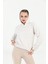 Kapüşonlu Kanguru Cepli Basic Kahve Melanj Kadın Sweatshirt 2