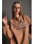Kadın Calıfornıa Baskılı Oversize Sweatshirt 3