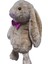 Uyku Arkadaşım Papyonlu Uzun Kulak Bunny Peluş Tavşan 65 cm 2