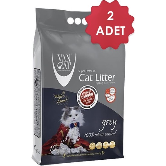 Van Cat Aktif Karbonlu Ince Taneli Kedi Kumu 10 Lt x 2 Adet Fiyatı